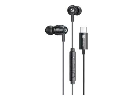 SANDBERG USB-C/A In-Earset with Line-Mic - Kabelgebunden