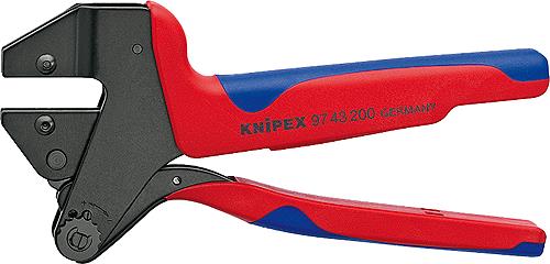 KNIPEX brüniert mit Mehrkomponenten-Hüllen 200 mm (97 43 200 A)