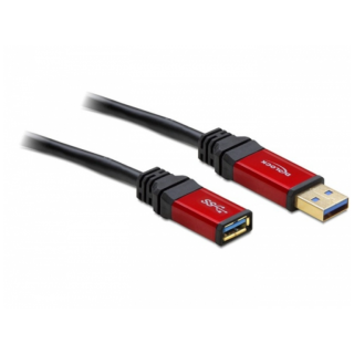 DELOCK Kabel USB 3.0 rot Verlaengerung 2.0m