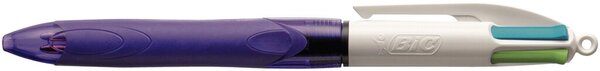 4-Farb-Kugelschreiber Grip Fun 0,4 mm lila/weiß