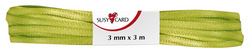SUSY CARD Geschenkband "Doppelsatin", 3 mm x 3 m, hellgrün