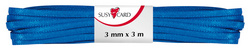 SUSY CARD Geschenkband "Doppelsatin", 3 mm x 3 m, royalblau