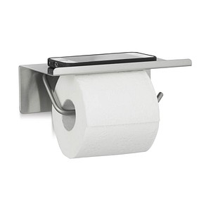 relaxdays Toilettenpapierhalter silber