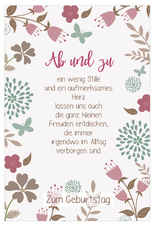 SUSY CARD Geburtstagskarte Lyrics "Lächeln