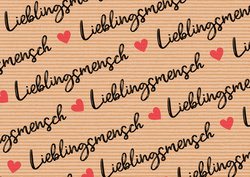 SUSY CARD Geschenkpapier "Lieblingsmensch", auf Rolle
