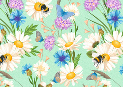 SUSY CARD Geschenkpapier "Blumenwiese", auf Rolle