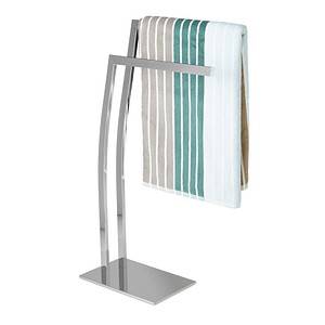 relaxdays Handtuchständer WIMEDO silber