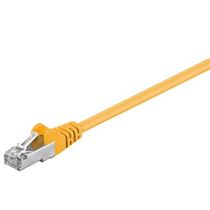 Goobay Patchk. CAT 5-050 FTP gelb 0,5m