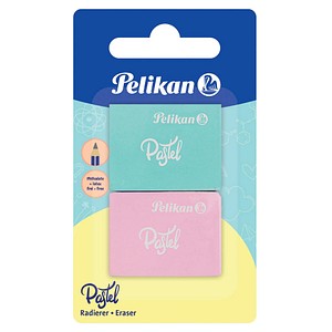 PELIKAN 2 Pelikan Radiergummis Pastel; 1 Pack = 2 St.