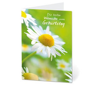 LUMA Geburtstagskarte Margeriten DIN B6