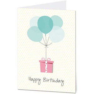 LUMA Geburtstagskarte Happy Birthday DIN B6