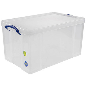 Really Useful Box Aufbewahrungsbox 84 Liter, transparent