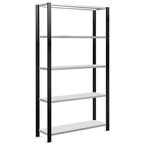 SCHULTE Schwerlastregal 36001-S schwarz 100,0 x 30,0 x 180,0 cm