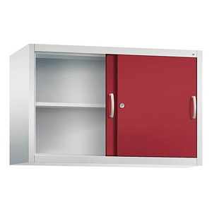 CP C 2000 Acurado Aufsatz-Schiebetürenschrank lichtgrau, rubinrot 1 Fachboden 120,0 x 40,0 x 79,0 cm