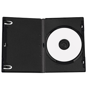 10 MediaRange 1er CD-/DVD-Hüllen DVD-Slim-Hüllen schwarz