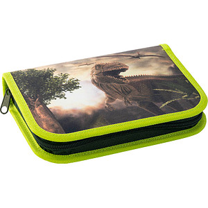 EBERHARD FABER Federmäppchen befüllt Dino Motiv 42 teilig, 19,6 x 3,4 cm