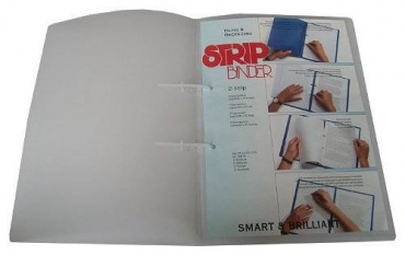 Stripbinder / Schlaufenhefter A4 transparent - 1 Stripbinder