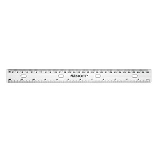 WESTCOTT Lineal 31,0 cm, transparent