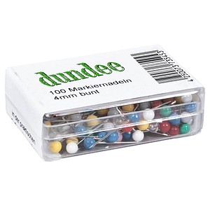 100 dundee Pinnnadeln farbsortiert