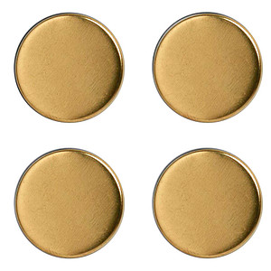 4 Zeller Magnete gold Ø 2,3 x 0,9 cm