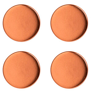 4 Zeller Magnete gold Ø 2,3 x 0,9 cm