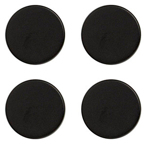 4 Zeller Magnete schwarz Ø 2,3 x 0,9 cm