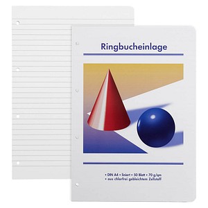 Ringbucheinlagen Kugel und Kegel liniert