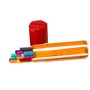 STABILO Fineliner point 88, 20er Big point Box Kunststoffbox mit farbigen Kappe