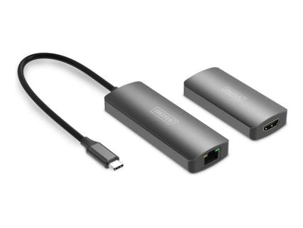 DIGITUS 4K Video Extender, USB-C - HDMI, 30 m