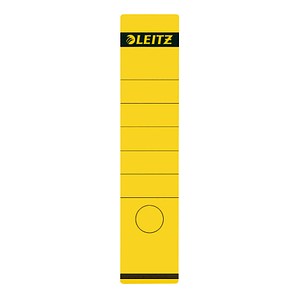 LEITZ Ordnerrücken-Etikett, 61 x 285 mm, lang, breit, gelb passend für LEITZ St