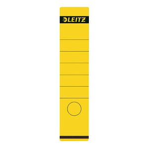 LEITZ Ordnerrücken-Etikett, 61 x 285 mm, lang, breit, gelb passend für LEITZ St