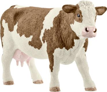 Schleich® Farm World 13801 Fleckvieh-Kuh Spielfigur