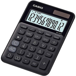 CASIO MS-20UC Tischrechner schwarz