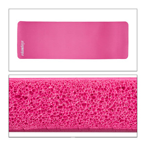 relaxdays Yogamatte pink 60,0 x 180,0 x 1,0 cm