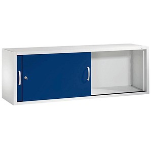CP C 2000 Acurado Aufsatz-Schiebetürenschrank lichtgrau, enzianblau keine Fachböden 160,0 x 40,0 x 50,0 cm