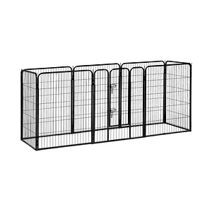 relaxdays Welpenauslauf Größe XL schwarz 76,5 x 235,0 x 100,0 cm