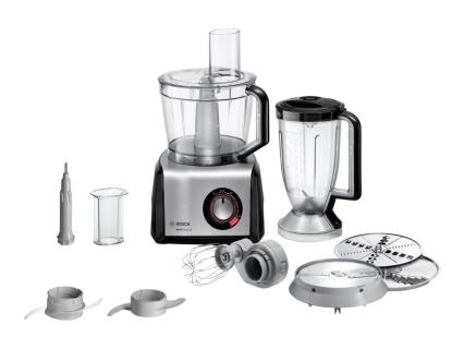 BOSCH MC812M814 Kompakt-Küchenmaschine MultiTalent 8 schwarz/edelstahl