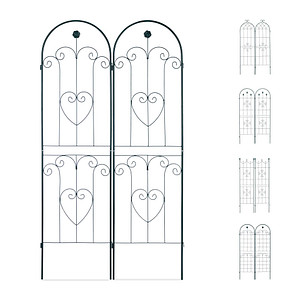 relaxdays Rankgitter Metall dunkelgrün rechteckig 50,0 x 180,0 cm