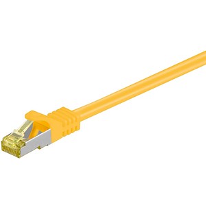 goobay RJ-45 Netzwerkkabel 0,25 m gelb bis zu 10,00 Gbit/Sek. bis zu 500 MHz