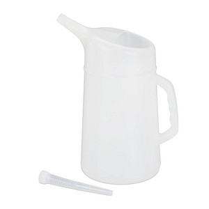 relaxdays Öl-Messkanne weiß 5,0 l