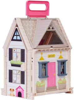 Tragbares Tote-ables Cottage-Puppenhaus
