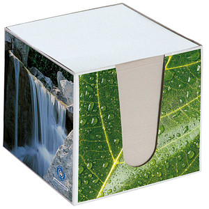 folia Zettelbox "Recycling", 95 x 95 x 90 mm