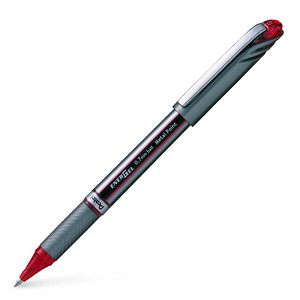 Pentel ENERGEL BL27 Gelschreiber rot/silber 0,35 mm, Schreibfarbe: rot