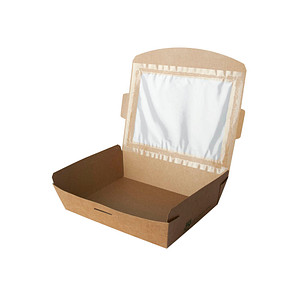 PAPSTAR Feinkostbox "pure", eckig, 1.000 ml, braun