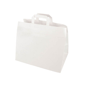 PAPSTAR Papier-Tragetasche, 320 x 215 x 270 mm, weiß