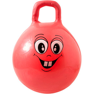 Idena Hüpfball Happy Face rot