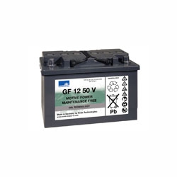 Zubehör/Ersatzteil: Sprintus 12 V Sonnenschein Gel-Batterie à 50 Ah einzeln, wartungsfrei | 1 Stück passend für Tortuga ||67476|| und Camira ||69241||