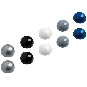 10 MAUL Magnete farbsortiert Ø 3,0 x 1,9 cm