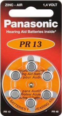 PANASONIC PR 13 Hörgerätezellen Zinc Air 6er Rad