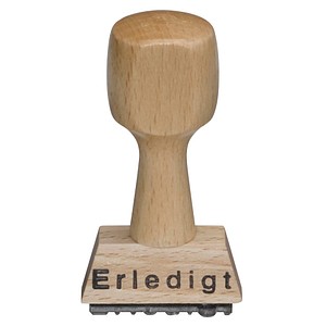 Textstempel Erledigt